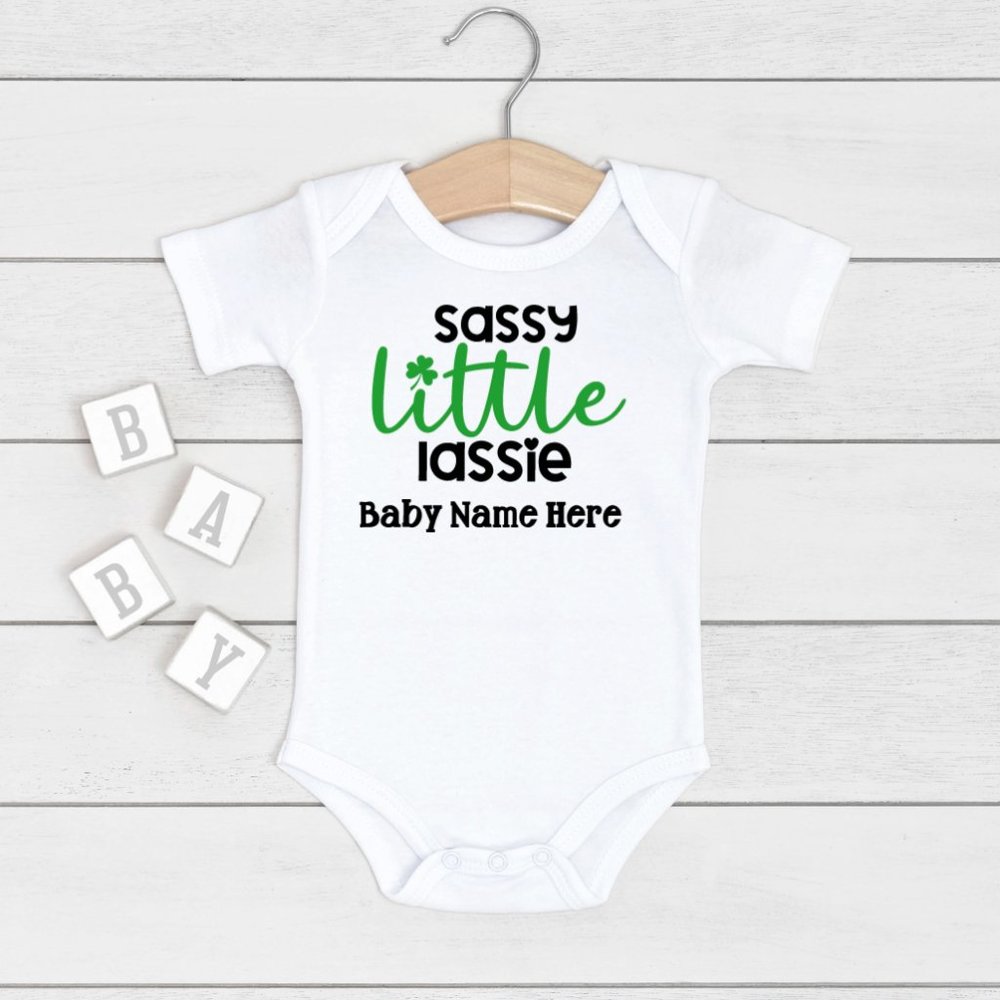 St, Patrick's Day Baby Girl Gerber Onesie Sassy